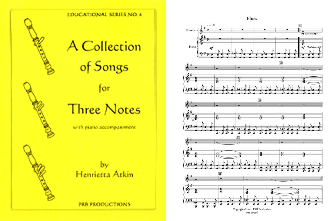 A Collection Of Songs For Three Notes Sc 1 Pt